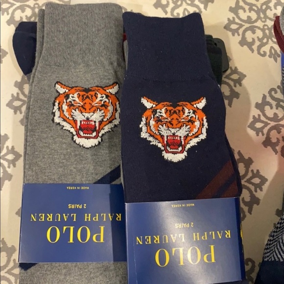 Brand new with tag polo socks Price is for pack of 2 total 4 pairs of socks - Picture 2 of 8